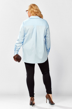 Рубашка Avenue 0343-1 светло-голубой - фото 3
