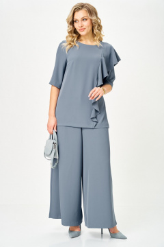 Блуза, брюки TVIN 7008 серый - фото 2