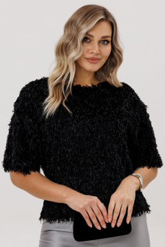 Блуза Faufilure C1716 черный - фото 2