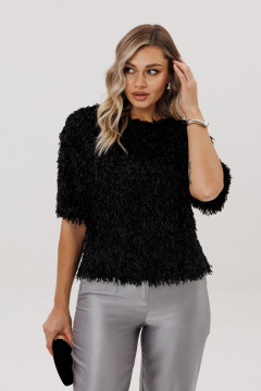 Блуза Faufilure C1716 черный - фото 1