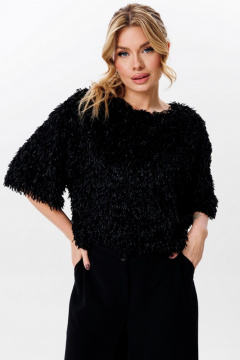 Блуза Faufilure C1716 черный - фото 3