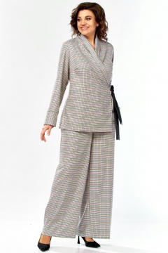 Брюки, жакет Celentano lite 5081 клетка - фото 2