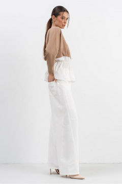 Брюки Luna М-268 молоко - фото 5