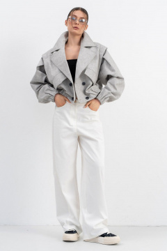 Тренч Luna М-270 серый - фото 1