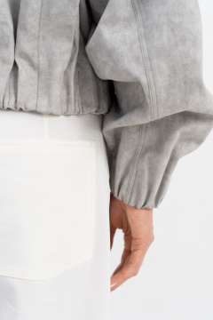 Тренч Luna М-270 серый - фото 5