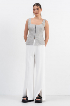 Топ Luna М-271 серый - фото 3