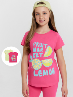 Футболка Mark Formelle 117892-2/25-36237П-0 маджента_лимоны_на_желтом_3_сл_1изд_печ_на_пол - фото 1