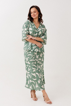 Блуза, юбка Mubliz 244 олива - фото 4