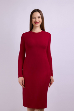 Платье Verally 480-2 темно-красный - фото 1