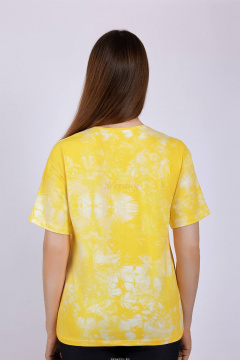 Футболка Verally 452-2 желтый тайдай - фото 2