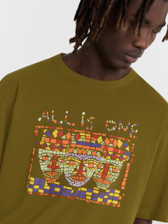 Футболка Mark Formelle 111772-1/24-4040П-0 пихта_печать_3_сл_на_пол_Д - фото 2