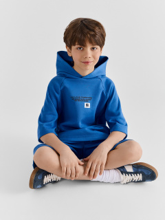 Худи, шорты Mark Formelle 393348/25-41848П-2 синий_океан_печать_2_сл_на_пол_2_сл_на_пол - фото 1