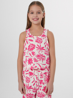 Брюки, топ Mark Formelle 397723/25-39433П-0 розовые_цветы_на_молочном - фото 1