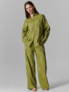 Рубашка Mark Formelle 502985-1/25-38265ПП-9 цветы_на_оливковом - фото 1