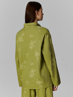 Рубашка Mark Formelle 502985-1/25-38265ПП-9 цветы_на_оливковом - фото 4