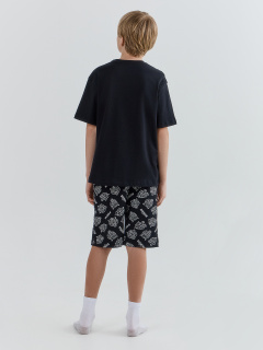 Футболка, шорты Mark Formelle 563327/25-40736ПП-0 черный_тигры_на_черном_3_сл_на_пол - фото 2