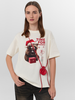 Футболка Mark Formelle 112678/25-38245П-0 св.молочный_печать3_3_сл_на_пол - фото 5