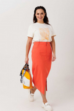 Юбка Mislana 1955 оранжевый - фото 3