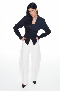 Брюки KaVaRi 3017 белый - фото 3