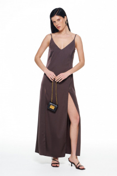 Платье KaVaRi 1137 шоколадный - фото 2