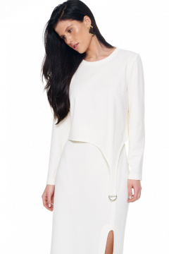 Джемпер, юбка KaVaRi 8058.1 белый - фото 3