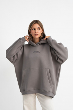 Худи Mirolia 1229-9 цемент - фото 2