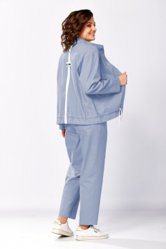 Бомбер, брюки, топ Милора-стиль 1444 голубой - фото 3