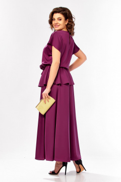 Блуза, юбка Ольга Стиль С-1010 фуксия - фото 3