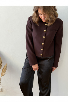 Жакет THE.WOMAN 0424 шоколадный - фото 2