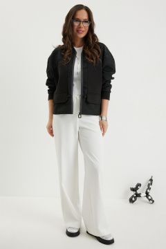 Бомбер, брюки Магия моды 2696 черный/молочный - фото 1