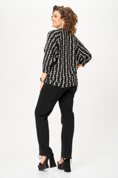 Джемпер Michel chic 782/1 черный_арабеск - фото 3