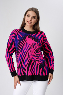 Джемпер BONADI BS23 черный-розовый - фото 1