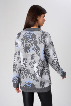 Кардиган BONADI BS43 серо-голубой - фото 3