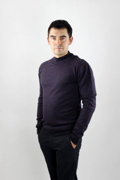 Джемпер трикотажный вязаный демисезонный на каждый день Полесье С5607-19 9С0256-Д43 170,176 баклажан - фото 1