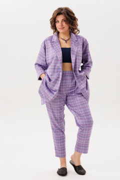 Брюки, жакет Anelli 1701-лавандовая_история - фото 5