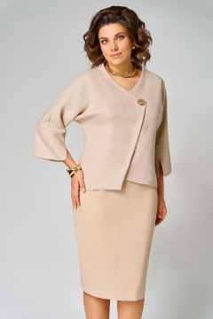Жакет, юбка Мишель стиль 1346 бежевый - фото 5
