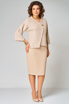 Жакет, юбка Мишель стиль 1346 бежевый - фото 3