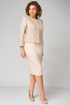 Жакет, юбка Мишель стиль 1349 песочный - фото 2
