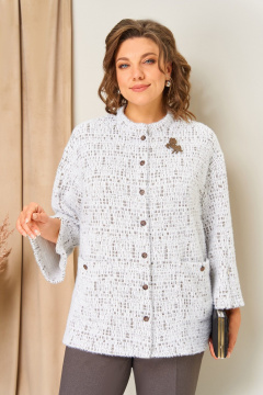 Блуза, брюки, жакет VOLNA 1439 бежевый - фото 2