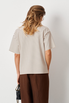 Джемпер Панда 122540 молочный - фото 5