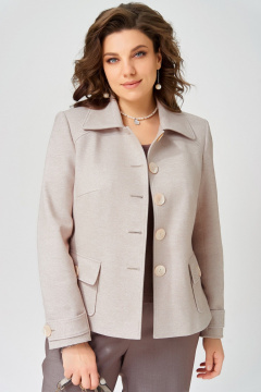Жакет Fita 20754 капучино + бежевый - фото 1