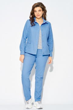 Бомбер, брюки, джемпер Fita 40112 голубой - фото 3