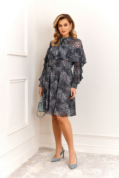 Платье AGATTI 5898 серо-синий - фото 2