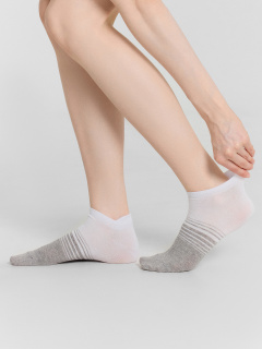 Носки Mark Formelle 309C-3144/25309C белый_серый_меланж_рис.3144 - фото 2