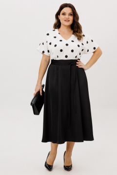 Платье ANIDEN 721-3 черно-белый - фото 3