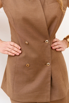 Жилет FAMA 24125-2 коричневый - фото 3