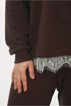 Джемпер OVERYOU М240/1 шоколадный - фото 4