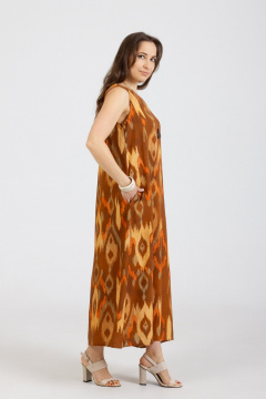 Платье Mirolia 1281 коричневый - фото 4