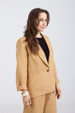 Брюки, жакет Mirolia 1291+1287 горчица - фото 5