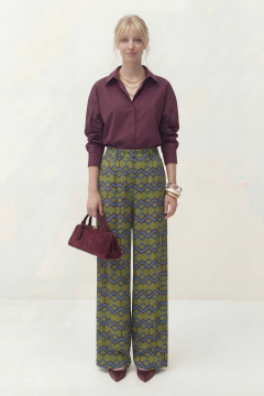 Блуза Lokka 1862 бордовый - фото 3